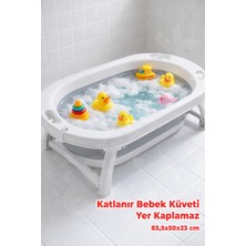 Destpak Katlanabilir Bebek Küveti - Akordiyon Yer Kaplamayan Çocuk Küveti - Katlanır Küvet Banyo