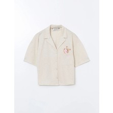 Lc Waikiki Yeni Sezon Gömlek Ayı Teddy Baskılı Kadın Pijama Üstü