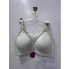 F.k Fk Kadın Balensiz Lazer Kesim Tül Detaylı Mint Yeşili Sütyen