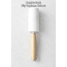 Destpak Bambu Saplı Tüy Toplayıcı Rulo - Yapışkanlı Tüy Toplayıcı Silindir - Çıkarılabilir Değiştirilebilir