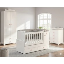 Patiko SAHRA 970 2 Kapılı  Bebek Odası Takımı Pembe