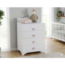 Patiko SAHRA 065 Şifonyer PEMBE