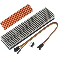 Voltaj MAX7219 4’lü 8x8 Nokta Matrix Modülü Kırmızı