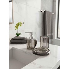 Rossev Banyo Seti Kristal Füme 3 Parça