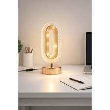 Doruk Modern Masa Lambası Enerji Tasarruflu Dekoratif LED Abajur(Gün Işığı)Yatak Odası Çalışma Odası