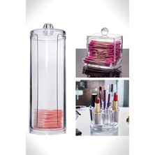 Feyza Design 3 Parça Makyaj Organizer Seti - Disk, Pamukluk, Papatya Tasarımı