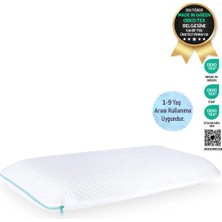 Viscotex Visco Kids Pillow 66X33X6 Cm, Beyaz