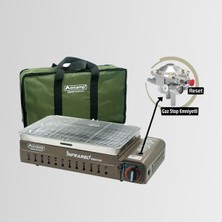 CK-507 Orcamp Portatif Kamp Ocak Izgara Çantalı Kahverengi