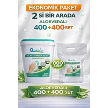 Sole Quickcare Aloe Vera Özlü Hijyenik Yüzey Temizleme Havlusu 800 Adet Kova + Yedek Paket Dezenfektan Etkili