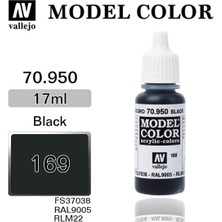 17 Ml. (169) Black-Matt Model Color Serisi Maket Boyası, Vallejo 70950