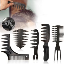 Gaman Profesyonel Siyah Erkek Saç-Sakal Tarak Seti 5'li Şekillendirme Set