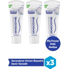 Sensodyne Uzman Beyazlık Derin Temizlik 75ML X3+Fırça Kabı Hediye