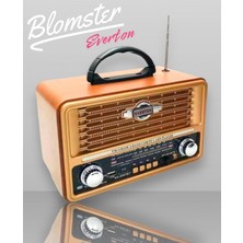 Özgürce Kablosuz Bluetooth Nostajık Müzik Çalar, Usb/sd/aux/fm Radyo, Müzik Kutusu