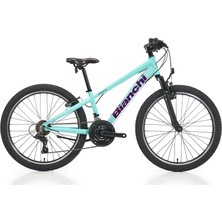 Bianchi XR24.2 24 Jant 21 Vites V-Fren Çocuk Bisikleti - Hı: Celeste / Mor
