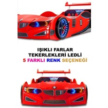 Gt2 - Bmw - Arabalı Yatak  - Tekerlekleri Ledli.