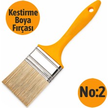 Badem10 Kestirme Fırçası No:2 Iz Bırakmayan Profesyonel Boya ve Kenar Düzeltme Fırçası