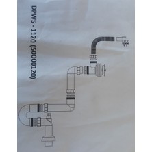 Nsp Üstten Taşmalı Lavabo Sifonu 80MM