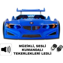 Gt2 - Bmw - Arabalı Yatak  - Tekerlekleri Ledli.