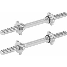 Delta Iki Adet 36 cm Krom Bar 25,4 ile 29 mm Arası Çaptaki Plakalar Için Uygun Halter Ağırlık Çalışma Barı