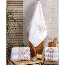 Hazangülü Collection Üretimi Çeyizlik Nakışlı Irem Pamuk 6'lı Mutfak Havlusu I 30X50