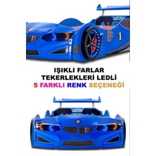 Gt2 - Bmw - Arabalı Yatak  - Tekerlekleri Ledli.