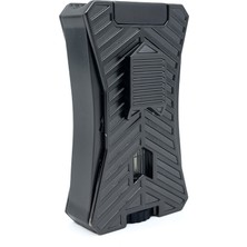 Parmida Metalik Füme Çift Pürmüz Alevli Puro Çakmağı – Entegre Delicili (Punch)