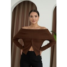 Salome Butik Madonna Düğmeli Triko