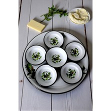 İnci Emaye 7 Parça Batdal Boy Emaye Kahvaltı Seti, Sunum, Kahvaltı Tabağı