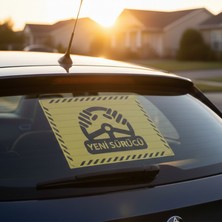 iThink Yeni Sürücü Yazısı Araba Cam Aksesuarı Vantuzlu