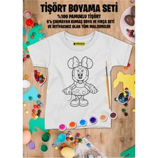 Minnie Tişört Boyama Seti – Çocuk Full Set Fırçalı, Kreatif Elbise Tasarım Oyunu, 3+ Yaş