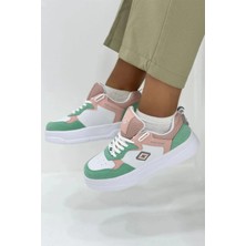 Romex Kadın Bej Ortopedik Taban Cilt A Kalite  Sneaker 030