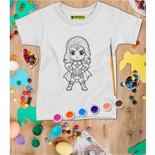 Çocuk Tişört Boyama Seti – Çocuk Full Set Fırçalı, Kreatif Elbise Tasarım Oyunu, 3+ Yaş