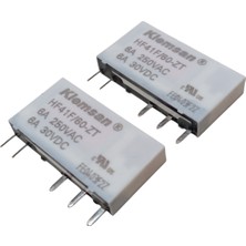 Devre Dünyası 2 Adet Klemsan HF41F/60-ZT 60V Dc 6A 250VAC Spdt (1 Form C) 5 Pin Pcb Güç Rölesi
