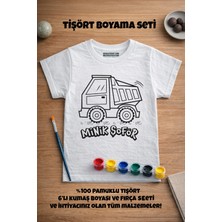 Çocuk Tişört Boyama Seti – Kamyon Boyanabilir Tişört Eğitici ve Eğlenceli Aktivite Seti