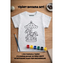 Çocuk Tişört Boyama Seti – Atlı Karınca Boyanabilir Tişört Eğitici ve Eğlenceli Aktivite Seti