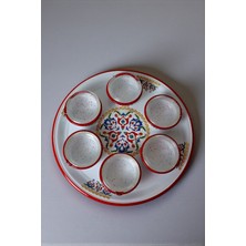 İnci Emaye 7 Parça Büyükboy Kapaklı Emaye Kahvaltı Seti, Sunum, Kahvaltı Tabağı, Reçellik, Çeyiz