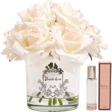 Krem Pembe 10 Gül Gümüş