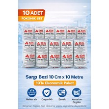 Sargı Bezi 10X10 Metre 10’lu Paket Kenarları Örgülü Özel Dokuma Ds Sağlık Elastik Bandaj