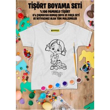 Niloya Tişört Boyama Seti – Çocuk Full Set Fırçalı, Kreatif Elbise Tasarım Oyunu, 3+ Yaş