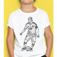 Messi Tişört Boyama Seti – Çocuk Full Set Fırçalı, Kreatif Elbise Tasarım Oyunu, 3+ Yaş