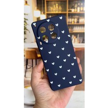 Vip Case Tecno Camon 30 Uyumlu Mini Beyaz Kalp Desenli Silikon Darbe Emici Klasik Korumalı Rubber Kılıf