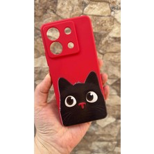 Vip Case Redmi Note 13 Pro 5g Uyumlu Sevimli Siyah Kedi Desenli Silikon Darbe Emici Klasik Korumalı Kılıf