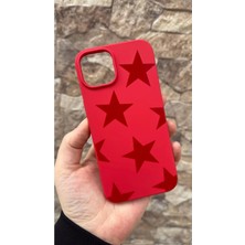 Vip Case iPhone 13 Uyumlu Kırmızı Star Silikon Darbe Emici Klasik Korumalı Rubber Kılıf