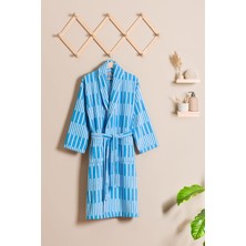 Soley Piano | %100 Pamuk Jakarlı Unisex Bornoz