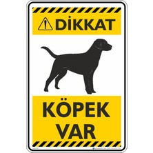 İsg Tabelam 50X70CM/FOSFORLU Kompozit/dikkat! Köpek Var/v8