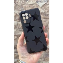 Vip Case Oppo Reno 5 Lite Uyumlu Star Silikon Darbe Emici Klasik Korumalı Rubber Kılıf