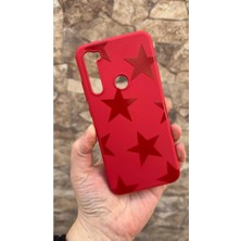 Vip Case Redmi Note 8 Uyumlu Kırmızı Star Silikon Darbe Emici Klasik Korumalı Rubber Kılıf