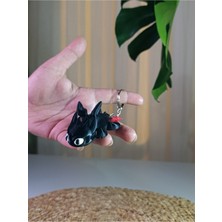 Özgürce Ejderha Dişsiz Gecenin Öfkesi Anahtarlık, Mistik ve Şık Aksesuar.