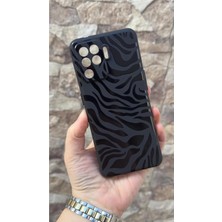 Vip Case Oppo Reno 5 Lite Uyumlu Zebra Desenli Silikon Darbe Emici Klasik Korumalı Rubber Kılıf
