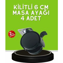 Argesco Mühendislik Sehpa ve Restoran Arabası Için Kilitli Ayak 4’lü